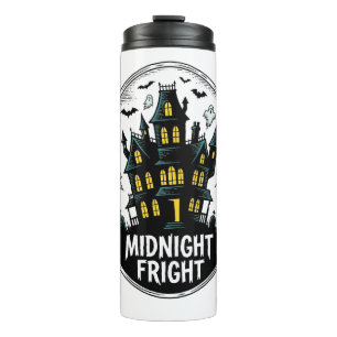 Grusel-Haus-Shirt Gruselige Nacht Halloween Vektor Thermosbecher