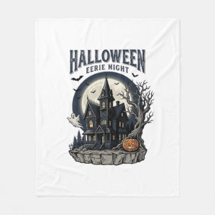 Grusel-Haus-Shirt Vintage-Gravur Gruselige Saison Fleecedecke