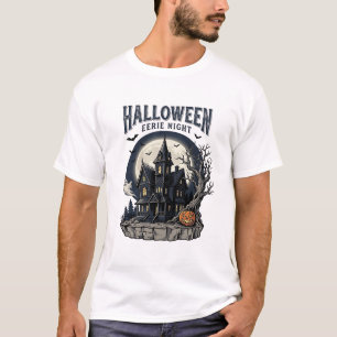 Grusel-Haus-Shirt Vintage-Gravur Gruselige Saison T-Shirt