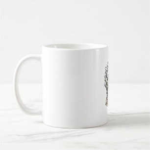Grusel-Haus-Shirt Vintage-Gravur Halloween De Kaffeetasse