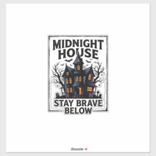 Grusel-Haus-Shirt Vintage-Spooky-Night-Design_1 Aufkleber