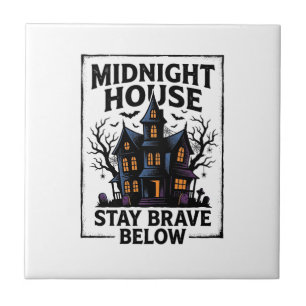 Grusel-Haus-Shirt Vintage-Spooky-Night-Design_1 Fliese