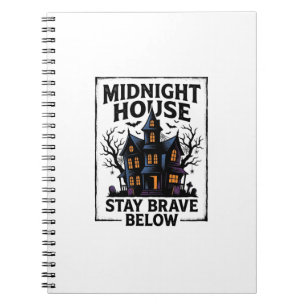 Grusel-Haus-Shirt Vintage-Spooky-Night-Design_1 Notizblock