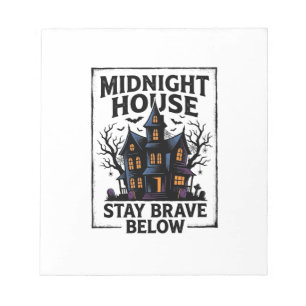 Grusel-Haus-Shirt Vintage-Spooky-Night-Design_1 Notizblock