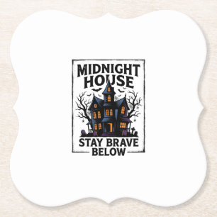 Grusel-Haus-Shirt Vintage-Spooky-Night-Design_1 Untersetzer