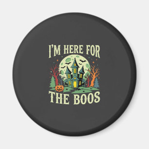 Grusel-Haus und Kürbis-Schrecken zu Halloween Magnet