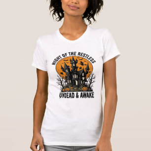 Grusel-Haus unruhige Tote Halloween-Kunst_ T-Shirt