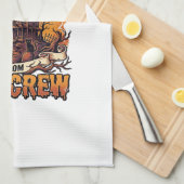 Grusel-Haus unserer Crew Halloween_1 Geschirrtuch (Viertel Falte)