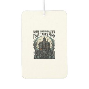 Grusel-Haus-Zitat-Shirt Vintage-Gothic-Friedhof Autolufterfrischer