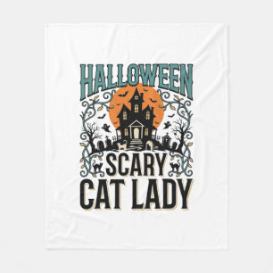 Grusel-Hexe Halloween Spuk-Haus Vintage_1 Fleecedecke