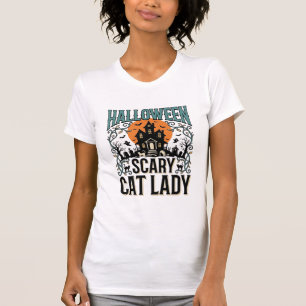 Grusel-Hexenhaus-Halloween-Katzen-Lady Vintage_1 T-Shirt