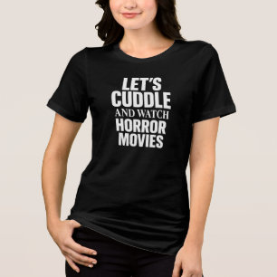 Grusel-Horrorfilm-Nacht-Shirt zum Kuscheln Tri-Blend Shirt