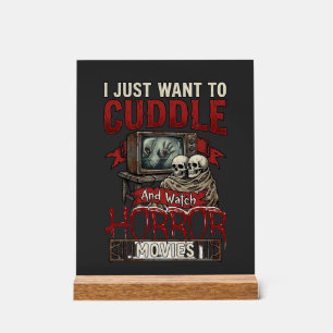 Grusel-Horrorfilme Halloween Schädel Retro Tv Mon Acrylschild