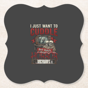 Grusel-Horrorfilme Halloween Schädel Retro Tv Mon Untersetzer