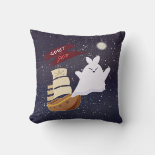 Grusel-Kissen mit Geisterschiff für Halloween Kissen