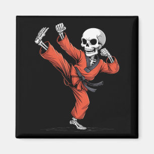 Grusel-Kostüm Taekwondo-Skelett Halloween Magnet