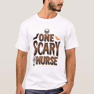 Grusel-Krankenschwester-Halloween-Vintage-Gravur-S T-Shirt