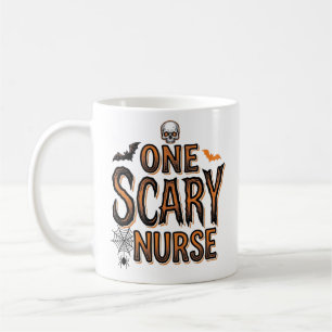 Grusel-Krankenschwester-Halloween-Vintage-Stickere Kaffeetasse