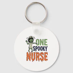 Grusel-Krankenschwester-Halloween-Vintage-Vektorde Schlüsselanhänger
