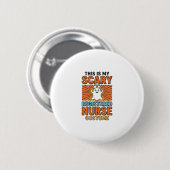 Grusel-Krankenschwester-Kostüm Halloween-Design_1 Button (Vorne & Hinten)