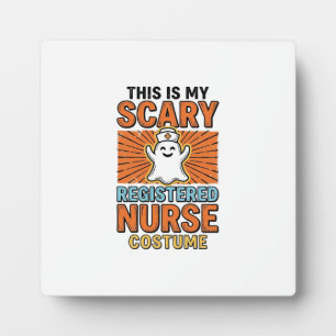Grusel-Krankenschwester-Kostüm Halloween-Design_1 Fotoplatte