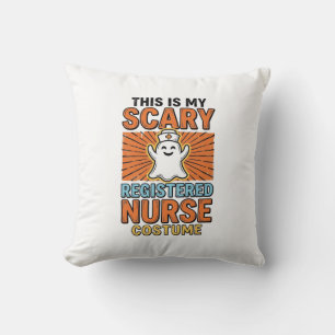 Grusel-Krankenschwester-Kostüm Halloween-Design_1 Kissen