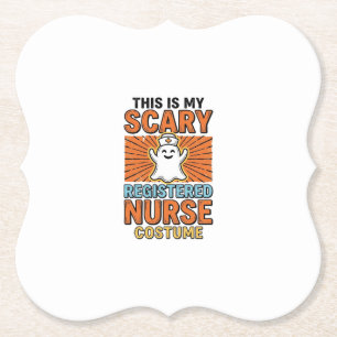 Grusel-Krankenschwester-Kostüm Halloween-Design_1 Untersetzer