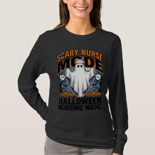 Grusel-Krankenschwester-Kostüm-Halloween-Geist-Kra T-Shirt