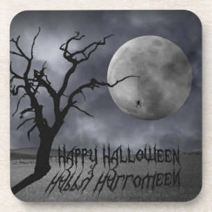 Grusel-Landschaft Halloween Getränkeuntersetzer