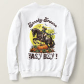 Grusel-Pferd der Saison Sweatshirt (Design Rückseite)