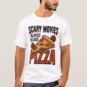 Grusel-Pizza-Shirt für Fans von Gruselfilm-Abenden T-Shirt