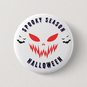 Grusel-Saison Halloween-Maske Grafik T-Shirt Button