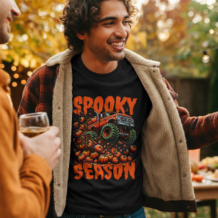 Grusel-Saison-Monstertruck – Halloween-Kürbis T-Shirt
