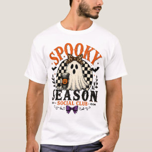 Grusel-Saison-Social-Club-Halloween-T-Shirt T-Shirt