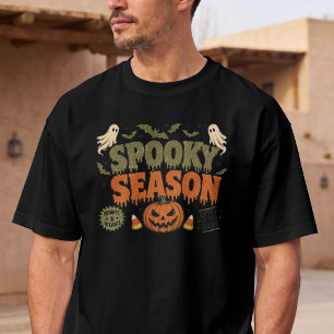 Grusel-Saison Vintage Poster-Shirt Retro-Horror T-Shirt