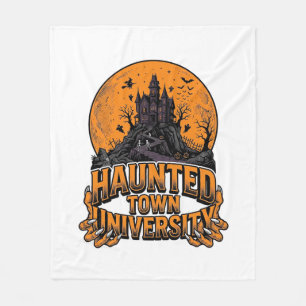 Grusel-Shirt der Haunted Town University im Vintag Fleecedecke