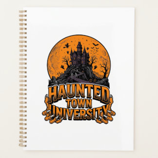 Grusel-Shirt der Haunted Town University im Vintag Planer