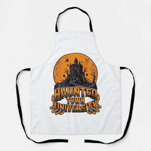 Grusel-Shirt der Haunted Town University zum Hallo Schürze
