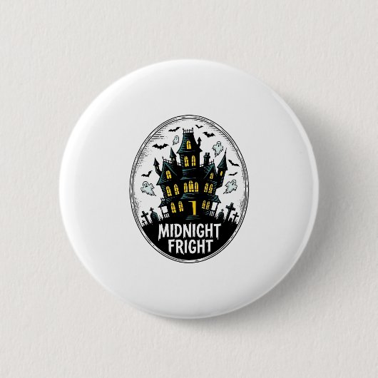 Grusel-Shirt Halloween-Vektor_1 Button (Vorderseite)