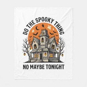 Grusel-Shirt Spuk Vintage Halloween-Design Fleecedecke