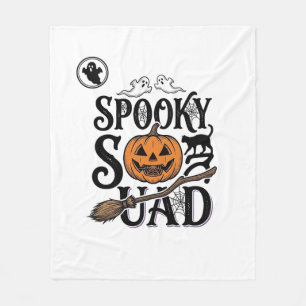 Grusel-Shirt Vintage-Halloween-Gruppendesign_ Fleecedecke