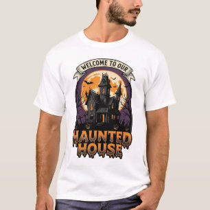 Grusel-Shirt Vintage Halloween Willkommen Desi T-Shirt
