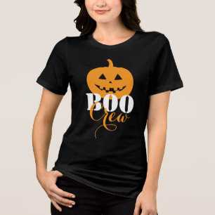 Grusel-Spaß BOO CREW Tri-Blend Halloween-Shirt Shirt