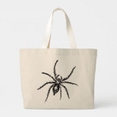 Grusel-Spinne für Halloween Jumbo Stoffbeutel (Rückseite)