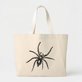 Grusel-Spinne für Halloween Jumbo Stoffbeutel (Vorne)