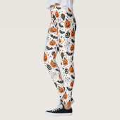 Grusel Süßes Halloween-Muster Leggings (Links)