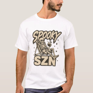 Grusel SZN Beach Skelett T-Shirt