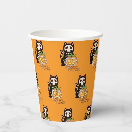 🧡 Grusel-Tassen! 🎃 Pappbecher (Vorderseite)