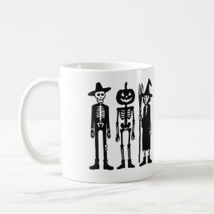 Grusel-Trio-Skelett Halloween-Tasse Kaffeetasse