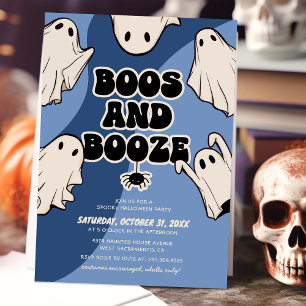 Grusel und Schnaps Erwachsenen-Halloween-Party Einladung